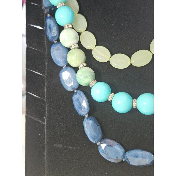 Simple Addiction silver beaded necklace 21.5-24" - Picture 7 of 12